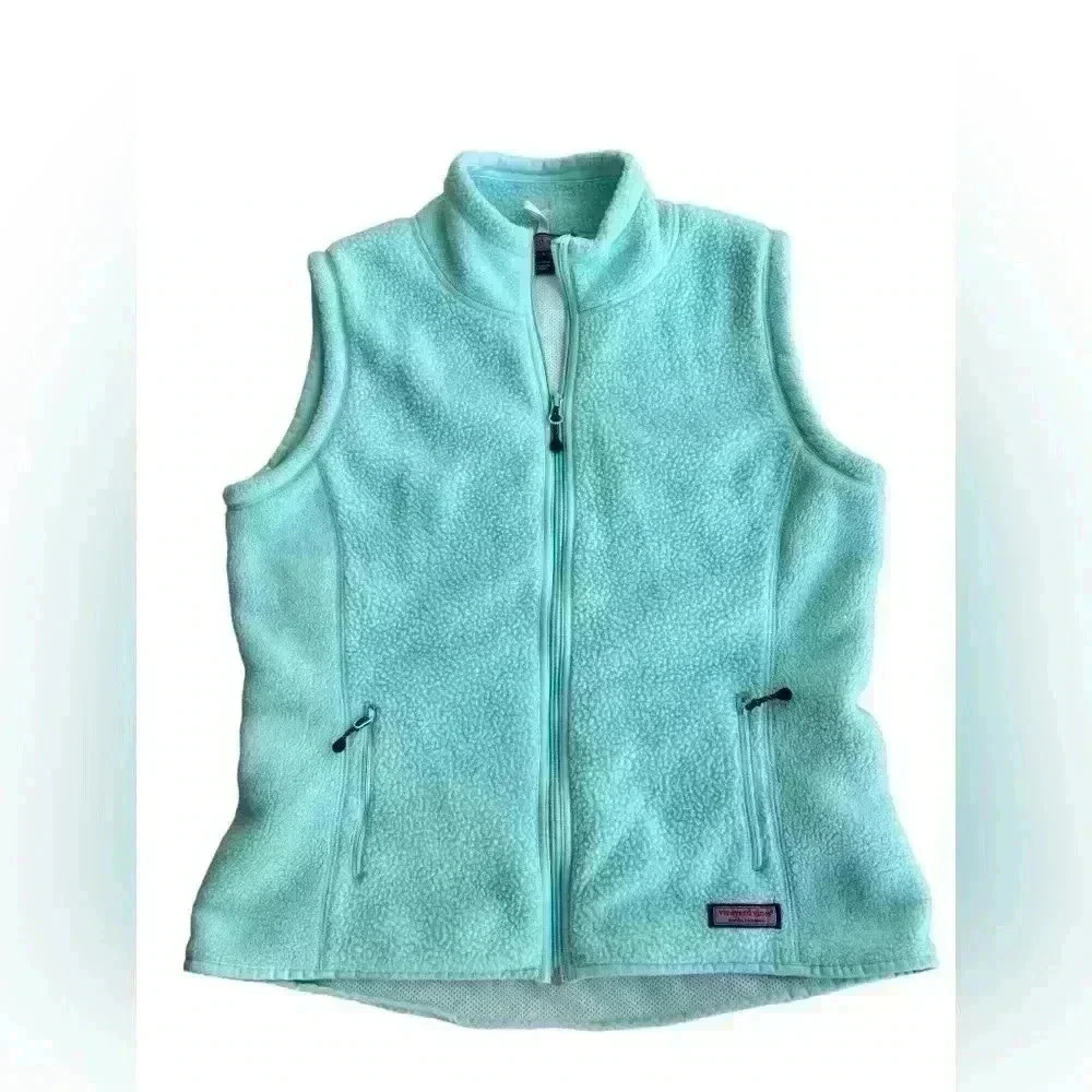 Vineyard Vines Women’s Mint Green Fleece Vest